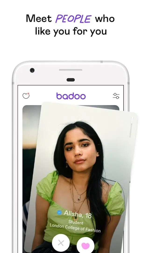 screenshot of badoo dating app for Android