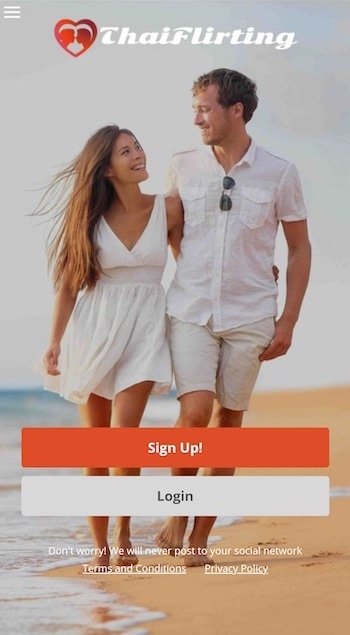 Thaiflirting app signup