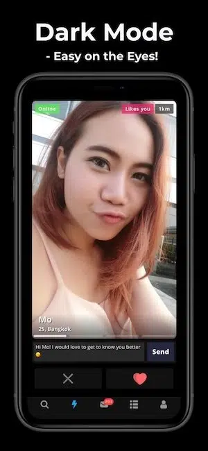 thaifriendly app dark mode screenshot